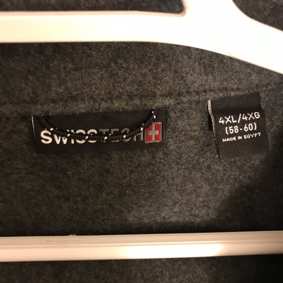 NEW SwissTech Grey Men's Softshell Jacket Size 4XL - Picture 4 of 5